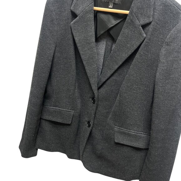 Talbots Gray Cotton Blend Soft Stretch Tailored Blazer - Picture 1 of 7